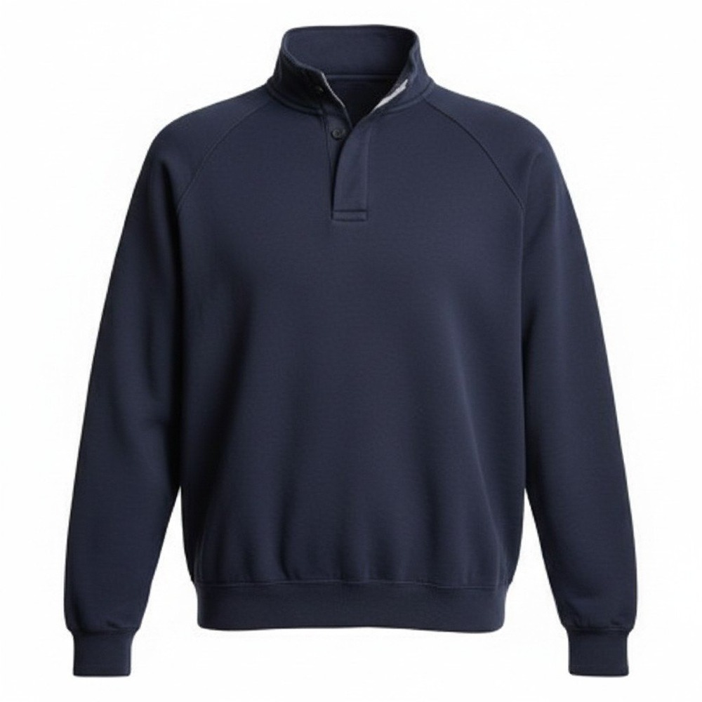 FootJoy Pullover Mens Medium Navy Bull Valley Golf Club 1/4 Button Performance